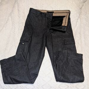 Banana Republic Men's Charcoal Gray Utility Cargo Wool Pants 32x30